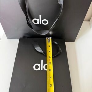 ALO Yoga Black Tote Bag medium and small